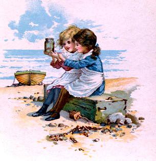 Photo of "INSPECTING THE CATCH." by  ANONYMOUS