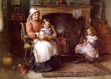 Photo of "BY THE FIRESIDE" by WILLIAM KAY BLACKLOCK