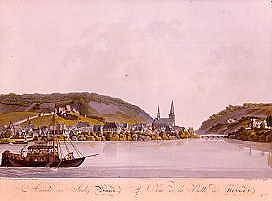 Photo of "VIEW OF TOWN OF BINGEN FROM FUNFZIG MALERISCHE ANSICHTEN DES RHEIN" by LORENZ JANSCHA