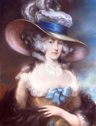 Photo of "PORTRAIT OF A WOMAN WITH A BLUE RIBBON" by JOHN RUSSELL