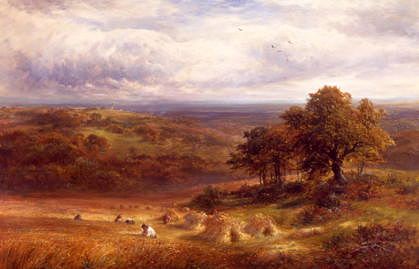 Photo of "HARVESTING NEAR BARROW, DERBY, ENGLAND" by GEORGE TURNER