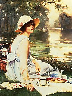 Photo of "A RIVERSIDE PICNIC" by HAROLD (REVIVED COPYRIGH PIFFARD