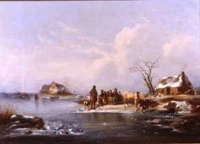 Photo of "LOADING THE SLEIGH" by EDUARD HILDEBRANDT