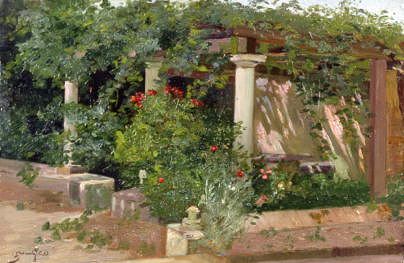 Photo of "A PERGOLA IN DALMATIA, CROATIA" by ADOLPHE SCHWARZ