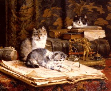 Photo of "MISCHIEVOUS KITTENS" by CHARLES VAN DEN EYCKEN