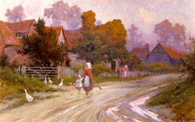 Photo of "IN WESTCOTT VILLAGE, DORKING" by ALFRED DE BREANSKI