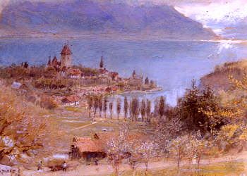 Photo of "SPIETZ, LAKE THUN, SWITZERLAND" by ALBERT GOODWIN