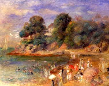 Photo of "LA PLAGE A PORNIC" by PIERRE-AUGUSTE RENOIR