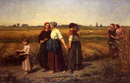 Photo of "THE REAPERS, 1860." by JULES ADOLPH BRETON