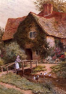 Photo of "WATCHING THE DUCKS" by ARTHUR CLAUDE STRACHAN