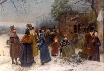 Photo of "CHRISTMAS MORNING" by EDWARD FREDERICK BREWTNALL