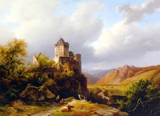 Photo of "A GERMAN LANDSCAPE" by HERMANUS KOEKKOEK