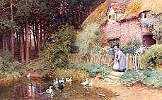 Photo of "THE FARM POND" by ARTHUR CLAUDE STRACHAN