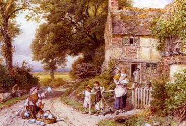 Photo of "THE CHINA PEDDLER" by MYLES BIRKET FOSTER