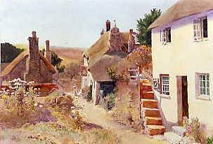 Photo of "A DEVON VILLAGE" by FRANK HEWETT