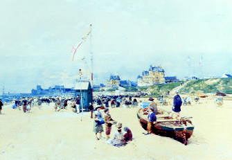 Photo of "A BEACH SCENE, FRANCE" by LUIGI LOIR