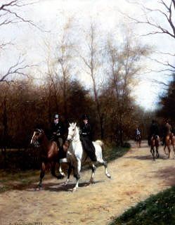 Photo of "THE MORNING RIDE" by EDMOND GEORGES GRANDJEAN