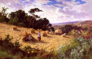 Photo of "HARVESTING CORN" by HENRY H. PARKER