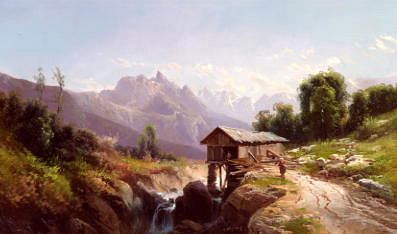 Photo of "ALPINE SCENE" by ALFRED GODCHAUX