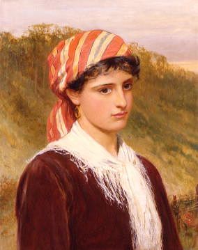 Photo of "A GYPSY GIRL" by CHARLES SILLEM LIDDERDALE