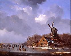 Photo of "WINTER LANDSCAPE" by ANTHONIE JACOBUS WIJNGAERDT