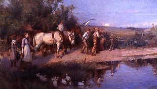 Photo of "HOMEWARD BOUND IN THE SUNSET" by WILLIAM GILBERT FOSTER