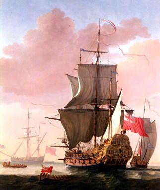 Photo of "A GALLEON IN FULL SAIL" by JAN KAREL VAN BEECQ