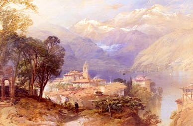 Photo of "A VIEW OF LAKE COMO" by THOMAS MILES RICHARDSON