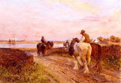 Photo of "HOMEWARD BOUND IN THE SUNSET" by JOSEPH HAROLD SWANWICK