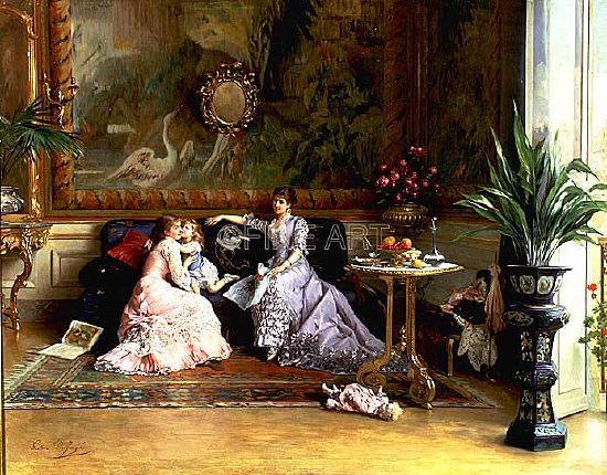 Photo of "A HAPPY INTERLUDE" by GUSTAVE LEONARD DE JONGHE