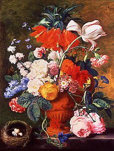 Photo of "A VASE OF RICH SUMMER FLOWERS" by JAN VAN HUYSUM