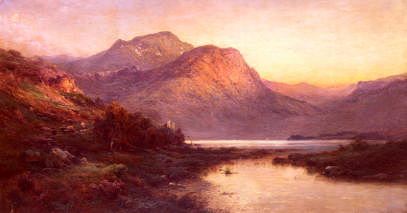 Photo of "A HIGHLAND CASTLE, SCOTLAND" by ALFRED DE BREANSKI