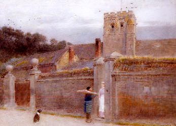 Photo of "THE BUTCHERS BOY , IFFLEY, NEAR OXFORD, ENGLAND" by ALBERT GOODWIN