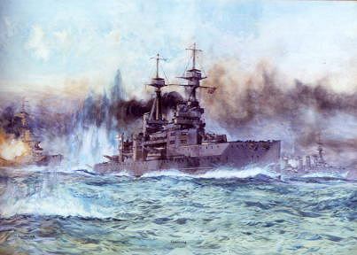 Photo of "BATTLE OF JUTLAND - WORLD WAR 1 (WW1)" by CHARLES DIXON