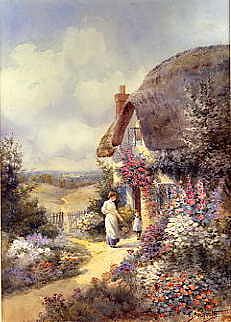 Photo of "A COTTAGE GARDEN, DORSET, ENGLAND" by THOMAS NOELSMITH