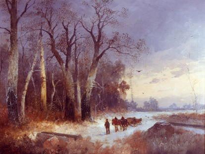 Photo of "HOMEWARD BOUND IN THE SNOW" by PIERRE FRANCOIS DE PAUW