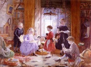 Photo of "THE LIFE CLASS OR THE MUCKLEY CHILDREN AT WORK 1866" by WILLIAM JABEZ MUCKLEY