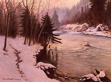 Photo of "A RIVER IN WINTER" by HANS KLATT