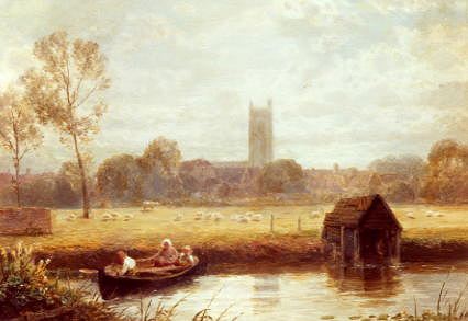 Photo of "DEDHAM." by MYLES BIRKET FOSTER
