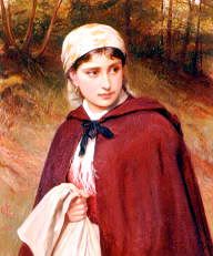 Photo of "A YOUNG PEASANT GIRL IN A BROWN CLOAK, 1882" by CHARLES SILLEM LIDDERDALE