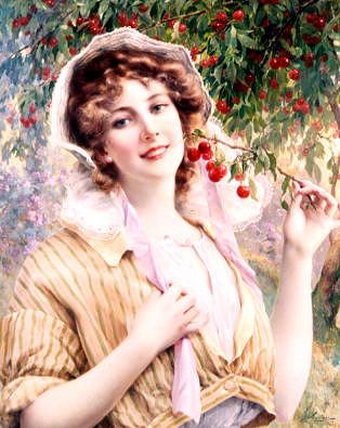 Photo of "THE CHERRY GIRL." by EMILE VERNON