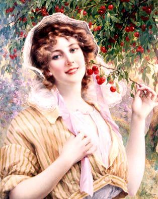 Photo of "THE CHERRY GIRL." by EMILE VERNON