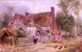 Photo of "A FARMSTEAD." by MYLES BIRKET FOSTER