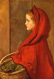 Photo of "RED RIDING HOOD" by SIR JOHN EVERETT MILLAIS