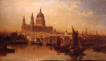 Photo of "A VIEW OF ST. PAUL'S FROM THE THAMES" by JAMES WEBB
