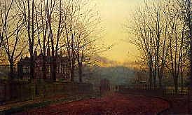 Photo of "TWILIGHT, 1883." by JOHN ATKINSON GRIMSHAW