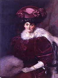 Photo of "PORTRAIT OF A LADY IN A VELVET DRESS AND A FEATHER BOA" by GEORGE MURRAY
