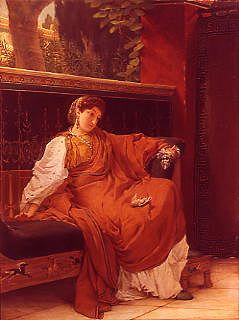 Photo of "LESBIA, 1866" by SIR LAWRENCE ALMA-TADEMA