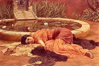 Photo of "DOLCE FAR NIENTE, 1904." by JOHN WILLIAM GODWARD