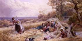 Photo of "THE HAYFIELD." by MYLES BIRKET FOSTER